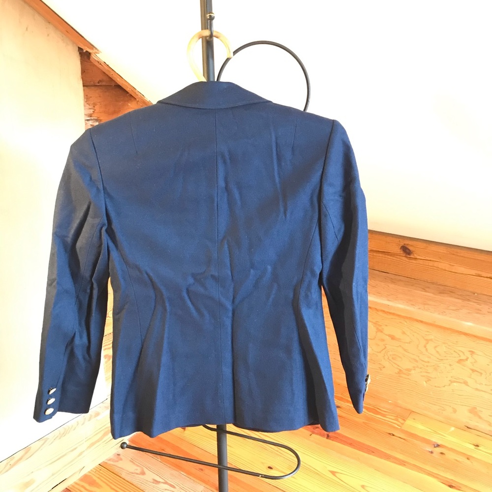 Pendleton Navy Wool Gold Button Blazer, Euc, 0/2 - image 2
